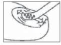 Disegno schematico che mostra una siringa che inietta un liquido in