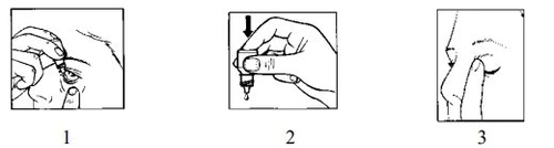 Three numbered illustrations show the