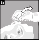 A hand lifting and gently pulling the facial skin upward