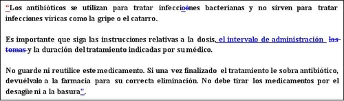 Spanish text on a white background explaining the