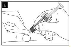 One hand stabilizes the leg while the