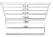 Graphical diagram of a syringe with horizontal marks indicating volume levels from 5 ml to 32 ml
