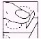 Schematic drawing showing a hand holding a medical device or applicator angled toward a flat surface