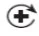 Black medical cross symbol surrounded by a circular arrow pointing clockwise on a white background