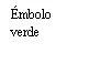 Black text on white background stating 'Green plunger'