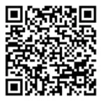 Codice QR quadrato in bianco e nero su sfondo bianco per l'