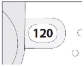 Medical diagram with the number 120 displayed