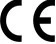 European conformity CE mark symbol in large black characters on a white background