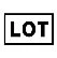 Слово LOT, написане великими чорними літерами в
