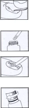 Sequence of four technical drawings showing the