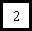 The number two centered in black on a white background