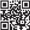 Codice QR quadrato in bianco e nero composto da piccoli moduli quadrati e tre grandi quadrati di posizionamento agli angoli