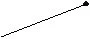 A thin black diagonal line crossing the white space
