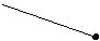 A thin black diagonal line starting from the