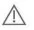 Warning symbol composed of a black exclamation mark inside a triangle