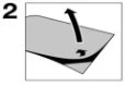 Schematic illustration with a black arrow pointing upwards
