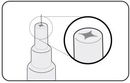 Diagramma tecnico che mostra l'inserimento del dispositivo