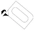 Schematic drawing of a rectangular package with a