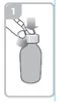 Schematic illustration of a syringe with a needle penetrating the stopper of a medication vial with the number 1 in the upper left corner