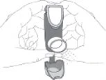 Black and white schematic drawing showing the
