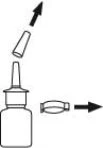 Diagram showing the removal of the top cap towards the