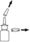 Diagram showing the removal of the top cap towards the