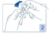 Two hands holding and rotating the
