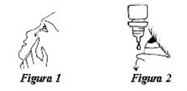 Schematic drawing showing a human profile with a drop falling towards it