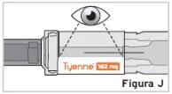 Diagram showing an eye observing the