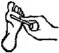 A hand holds a cylindrical applicator and rubs it on the sole of a bare foot