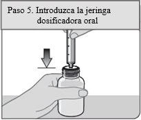 A hand holding a glass vial while another hand performs an action