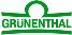 Green logo with the word GRÜNENTHAL in uppercase letters between two horizontal lines and an upper arch forming a central semicircle