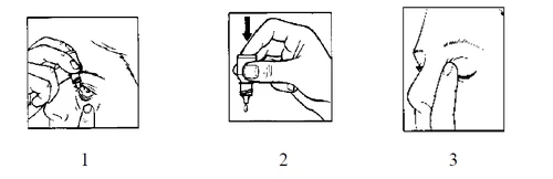 Three sequential drawings show the