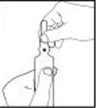A hand holding the top part of a vial while