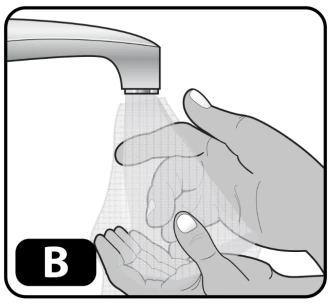 A hand collecting the