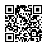 Квадратный черно-белый QR-код, состоящий из мелких геометрических модулей и трех квадратов для позиционирования по углам