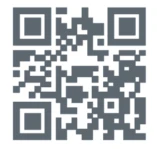 Квадратный QR-код, состоящий из узора маленьких черных квадратных модулей на белом фоне, предназначенный для цифрового сканирования информации