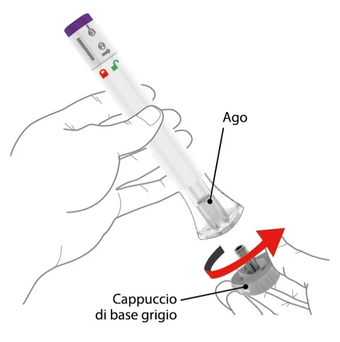 A hand holding a white medical device with numerical indicators while another element is shown nearby