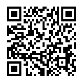Квадратный QR-код, состоящий из узора черных пикселей на белом фоне с тремя большими квадратами позиционирования по углам