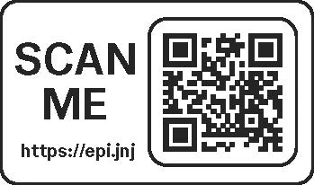 Черный QR-код на белом фоне с надписью SCAN ME большими буквами и буквой l