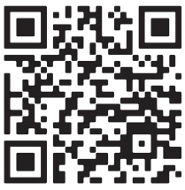 Квадратный QR-код, состоящий из чёрных модулей на белом фоне, для