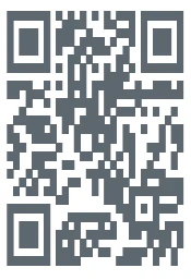 Código QR cuadrado de color gris oscuro sobre fondo blanco con patrón de píxeles geométricos para el escaneo digital de información