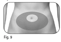 Black and white diagram showing the area of the