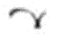 Simbolo grafico nero a forma di arco ricurvo o semicerchio con un'estremità più spessa e l'altra più sottile su sfondo bianco