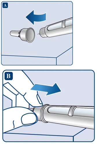 Medical diagram divided into two parts showing the