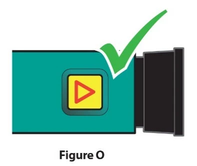 Icona stilizzata di una videocamera verde con un tasto play giallo e una spunta verde sopra la parte superiore della lente nera