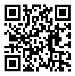 Codice QR quadrato composto da una trama di piccoli moduli neri su sfondo bianco con tre grandi quadrati di posizionamento agli angoli