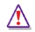 Warning symbol consisting of a purple-bordered triangle with a red exclamation mark in the center on a white background