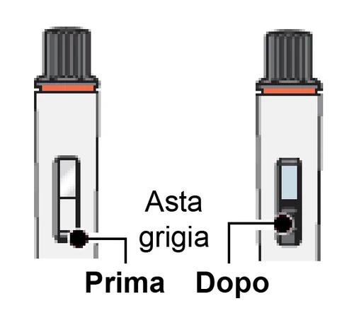 Diagram of a medical device showing the position of a