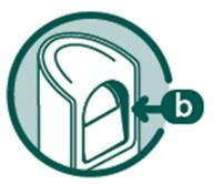 Техническая круговая диаграмма, показывающая белое медицинское устройство с
